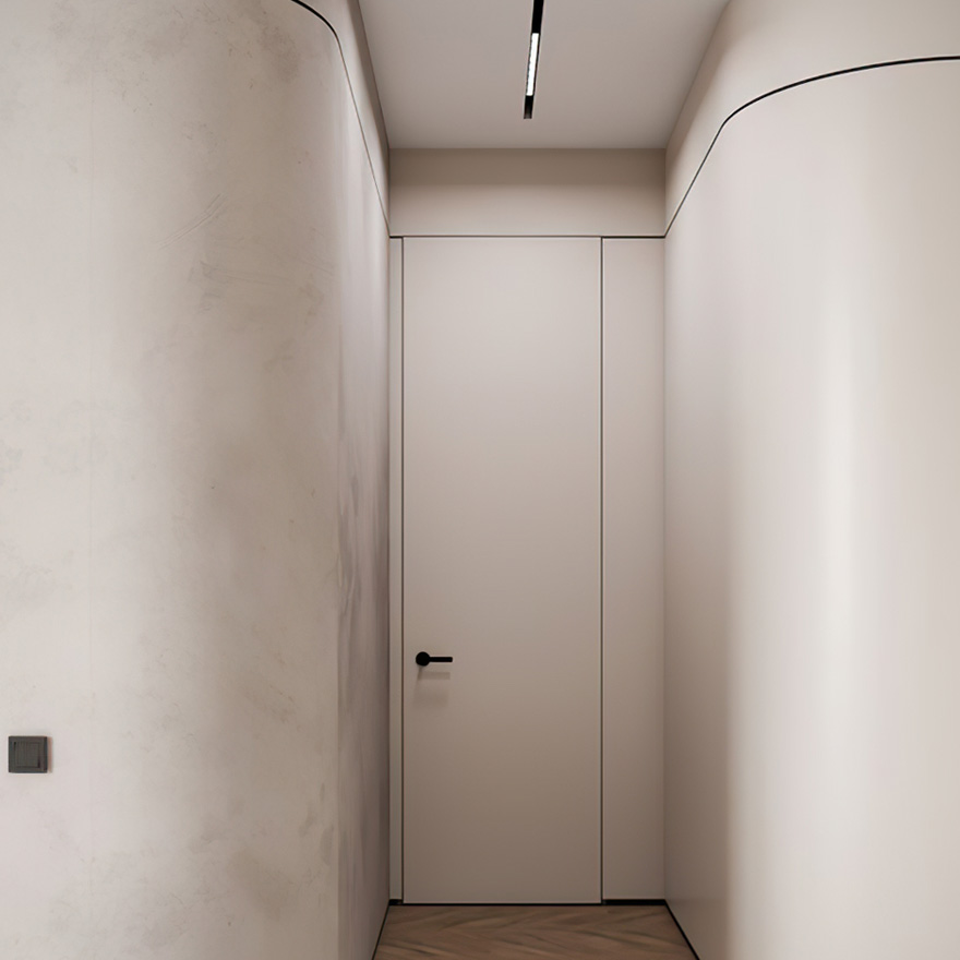 A top-to-ceiling hidden door